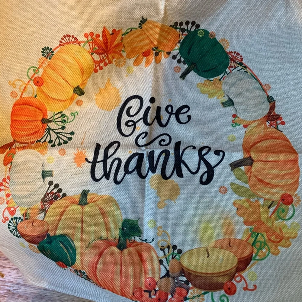 Fall Decorative Canvas Pillow Covers